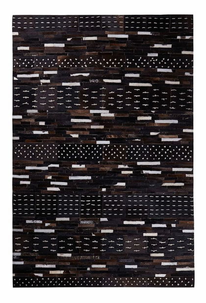 Koberec 140x200 cm ASEKI (kůže) (hnědá)