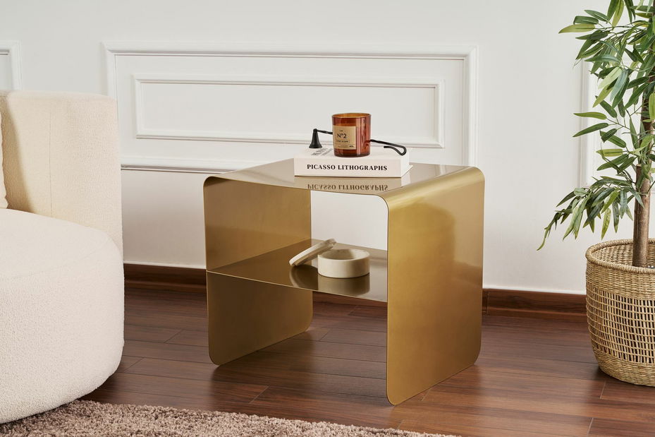 Příruční stolek Sintuanta B (zlatá)