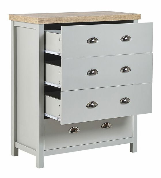 Komoda Cillian (světle šedá)