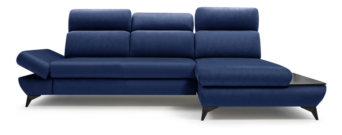 Rohová sedací souprava Titan (pařížská modrá) (P)