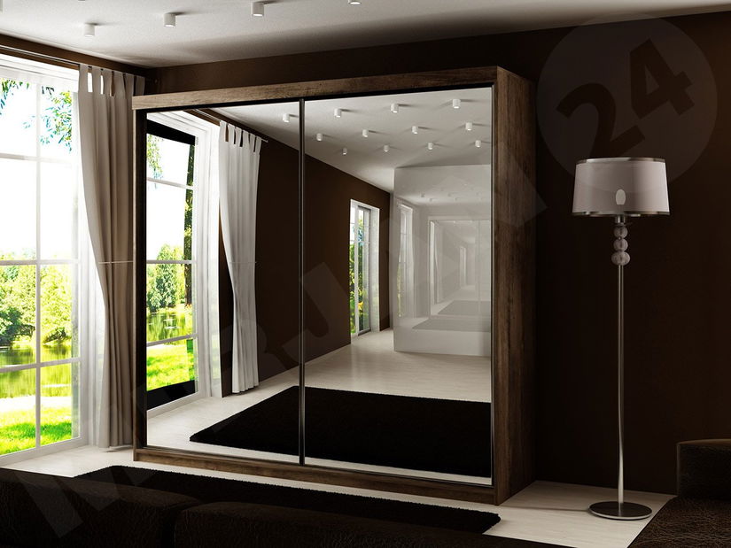 Šatní skříň Seharat 45709 (jasan tmavý)