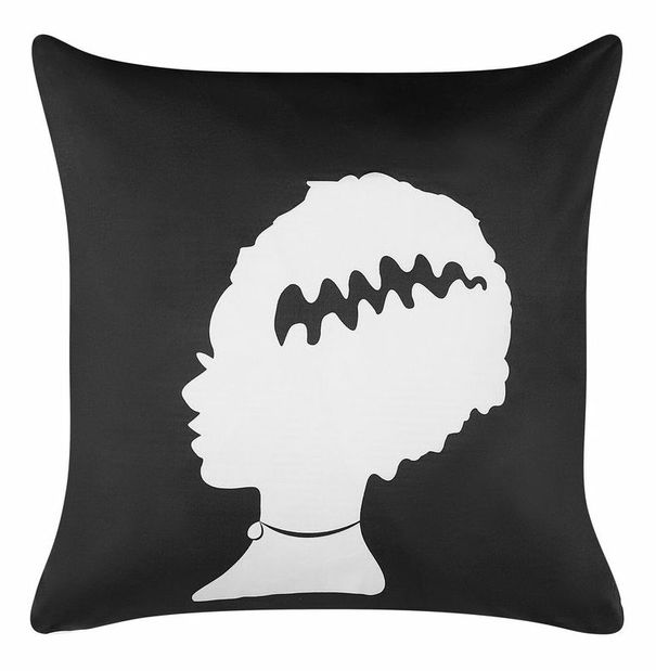 Sada 2 ozdobných polštářů 45 x 45 cm Mandevi (černá)