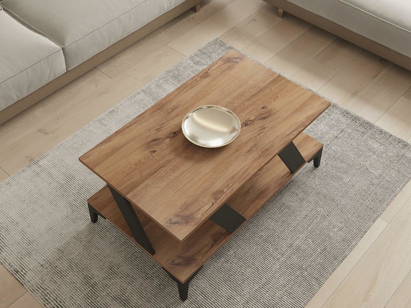 Konferenční stolek Puvulu (antracit + borovice atlantická)