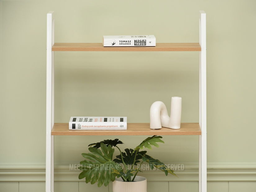 Regál Jeans (dub + bílá)