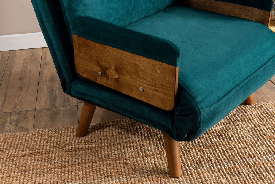 Křeslo Como S (petrolejová)