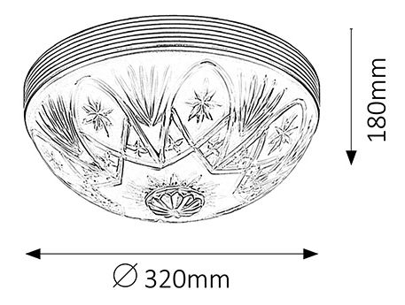 Stropní svítidlo Annabella 8638 (bronzová)