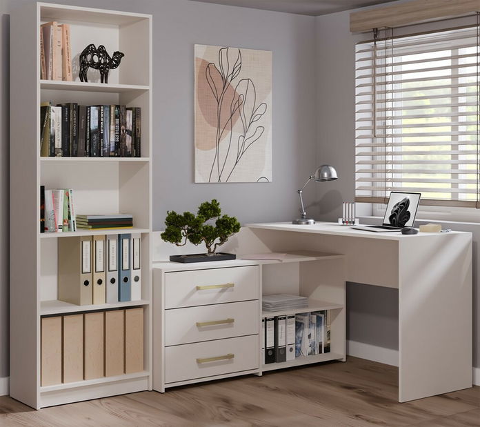 Rohový pc stolek Debio 1 (kašmír)