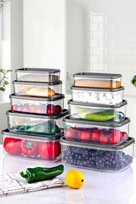 Sada úložných dóz na potraviny (10 ks.) Esterhazy 10 (průhledná)
