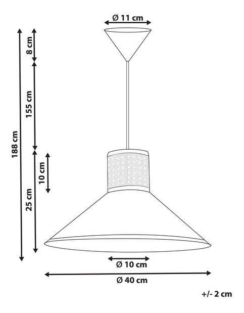 Závěsné svítidlo Manza (bílá)