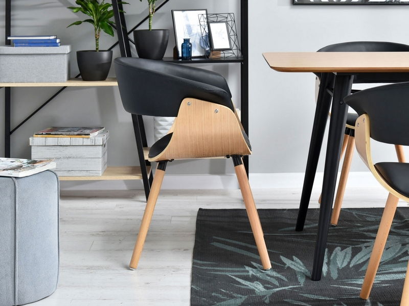 Židle Enzo K (dub černý + dub)