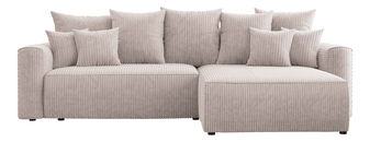 Rohová sedačka Baria (P) (mléčná)