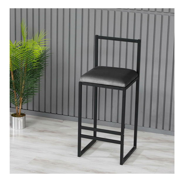 Barová židle Nathaniel (šedá)