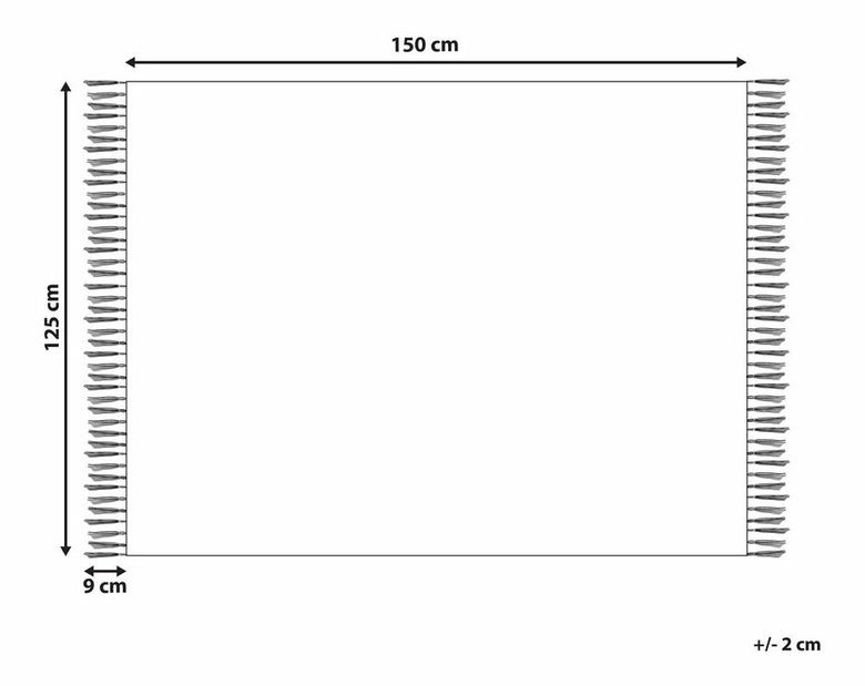 Deka 125 x 150 cm Damaris (hnědá)