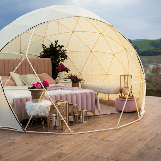 Taburetka Keman (růžová)