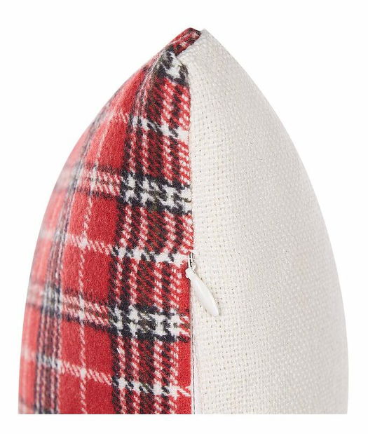 Sada 2 ozdobných polštářů 30 x 50 cm Swen (bílá + červená)