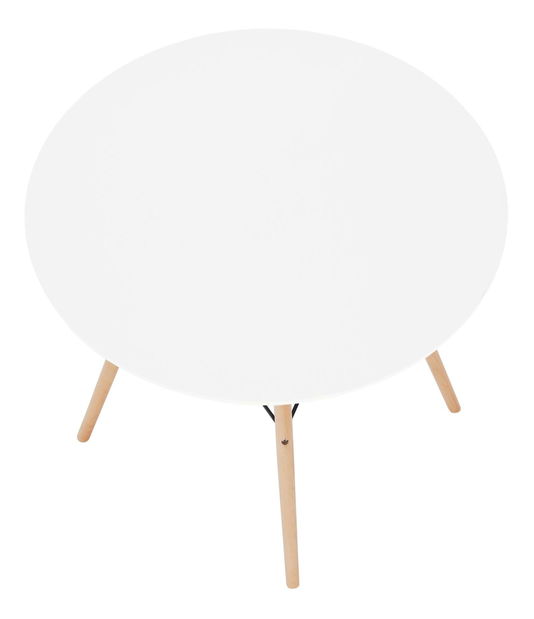 Jídelní stůl Gamin 2 (bílá + buk) (pro 2 osoby)