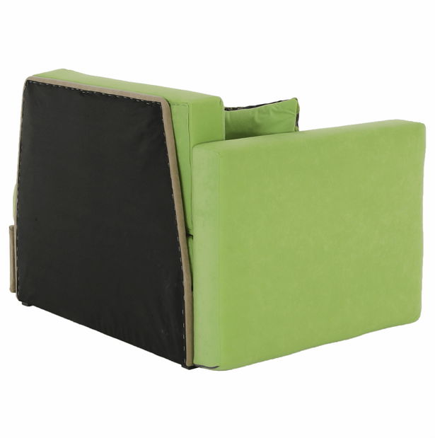 Dětská pohovka Kuboš zelená + béžová (L)