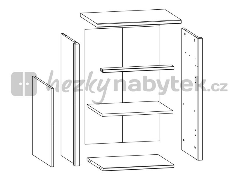Komoda BRW Porto KOM1D1S