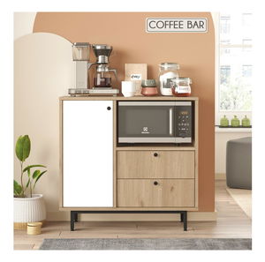 Komoda Rebutia 1 (dub + bílá)