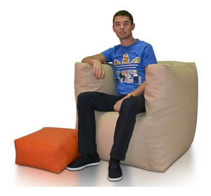 Sedací pytel s taburetkou Tatry (béžová)