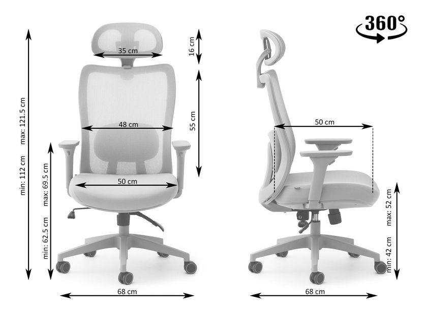 Kancelářské křeslo Artenegro (mátová)