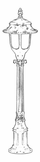 Venkovní podlahové svítidlo Ayisha 1 (černá)