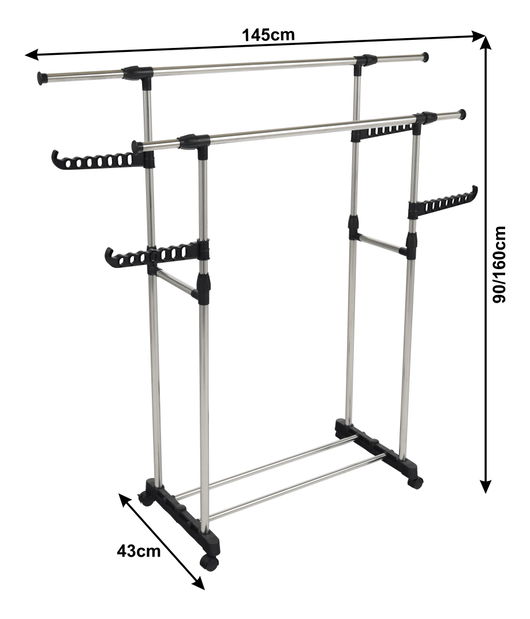 Věšák na kolečkách Arallo