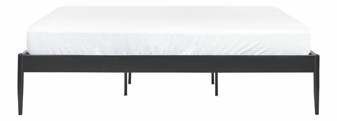 Manželská postel 180 cm Victoire (černá) (s roštem)