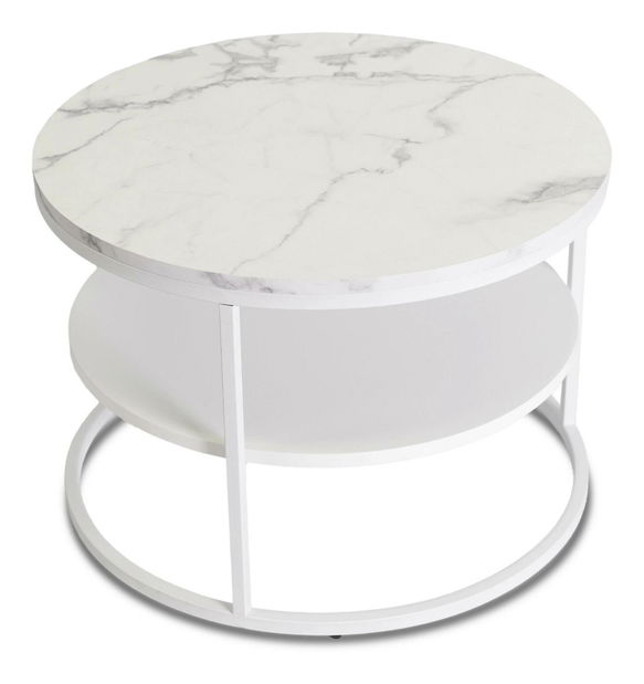 Konferenční stolek Blanquendo (mramor bílý)