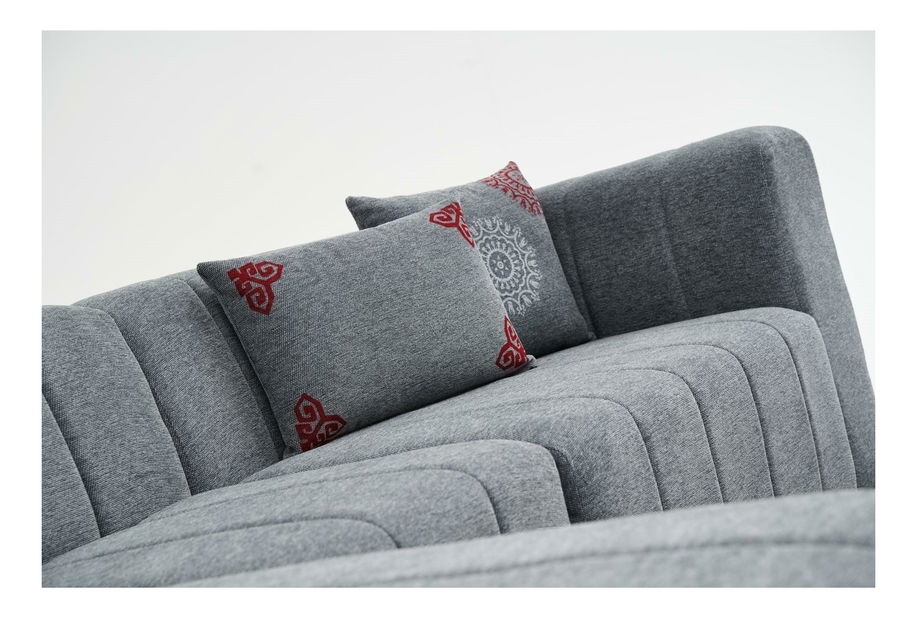 Rohová sedačka Beyzometta (L) (šedá)