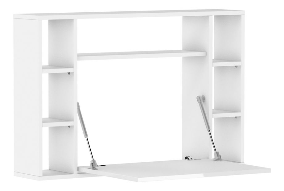 Rozkládací PC stolek Mouse (bílá lesklá)