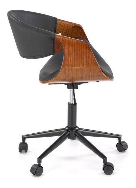 Kancelářské křeslo Balbo (černá + ořech)