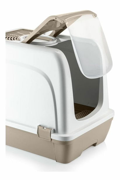 Kočičí záchod Catty (bílá + cihlová)