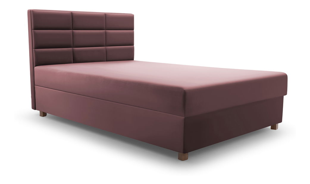  Jednolůžková postel 120 cm Picasso II (růžová) (s úl. prostorem a matrací)