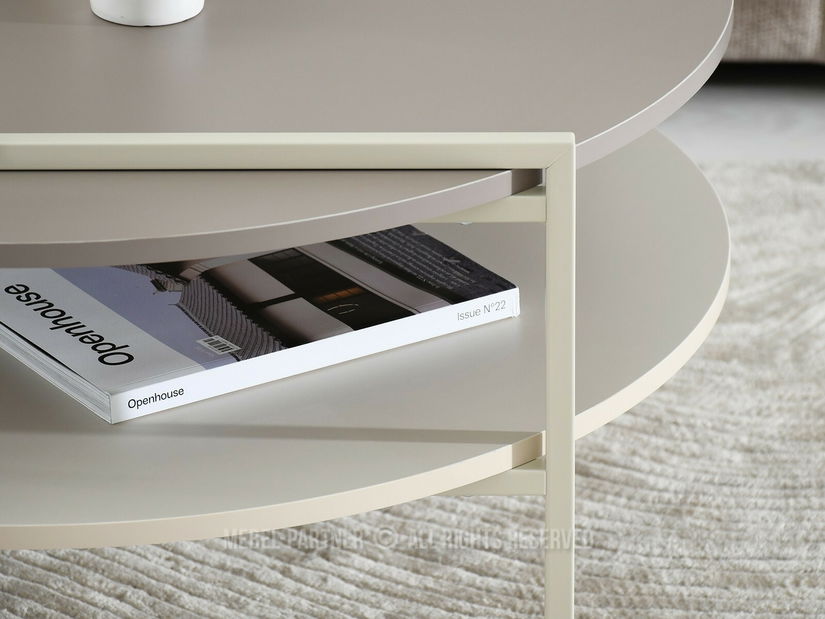 Konferenční stolek Despidio (krémová)