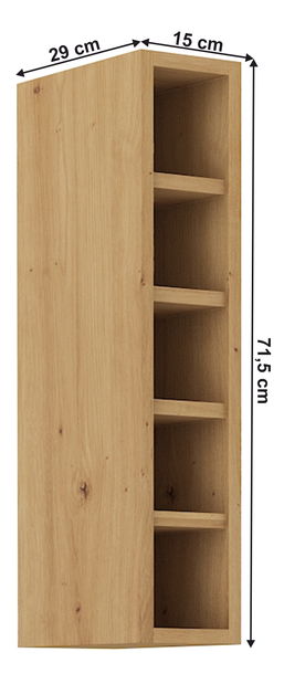 Horní kuchyňský regál Lesana 2 (dub artisan) 15 G-72 OTW