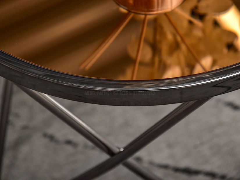 Konferenční stolek Armin S (měděná + černá)