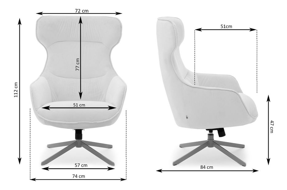 Relaxační křeslo Orbitek (krémová + béžová)