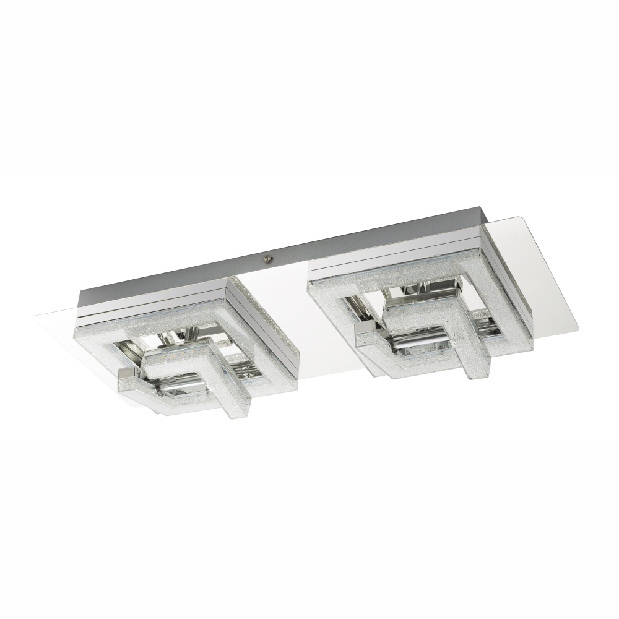 Stropní/nástěnné svítidlo LED Renly 49003-18 (chrom + průhledná)