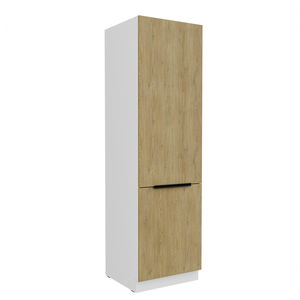 Potravinová vestavná skříň na lednici Carminia 60 LO-210 2F (dub cremona + bílá)