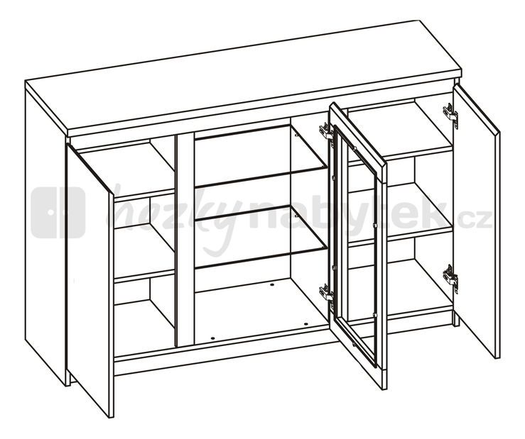 Vitrína Percy Typ 42 3D