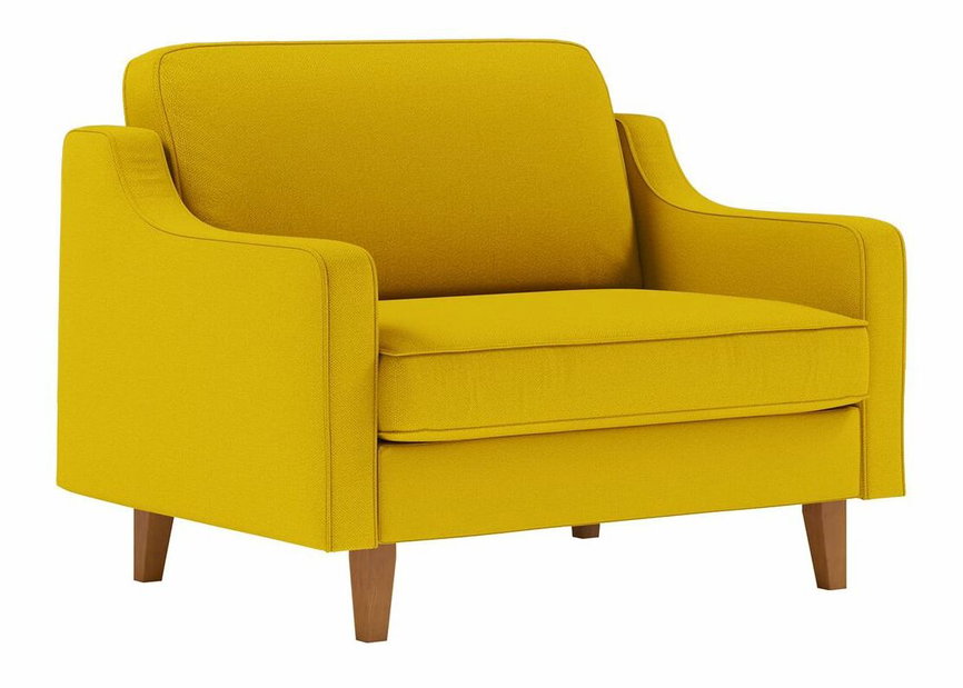 Křeslo Dělají L (smetanová + ořech)