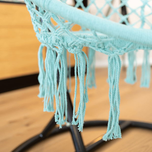 Závěsné houpací křeslo Amarea (mentolová)