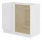 Dolní kuchyňská skříňka Lavera 105 ND 1F BB (bílá + lesk cappucino)