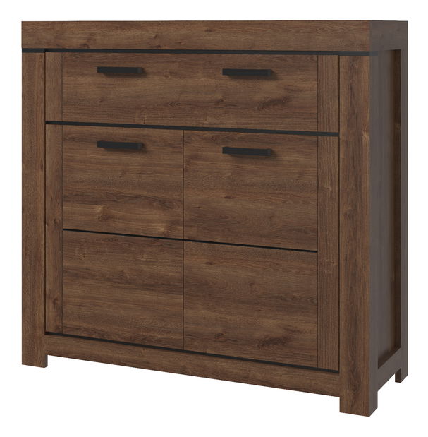 Komoda Britt 2D1S (dub hnědý)