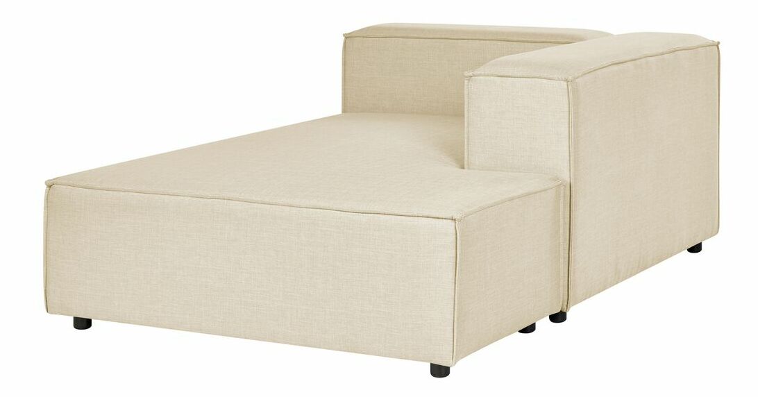 Rohová sedací souprava s taburetkou Afrika (béžová) (L)