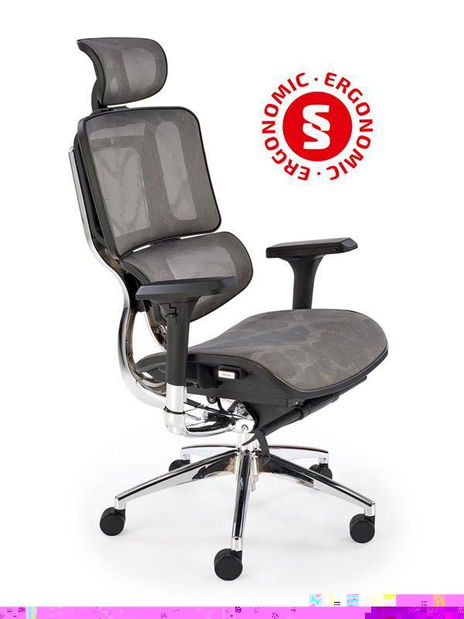 Kancelářské křeslo Ethaniel (šedá)