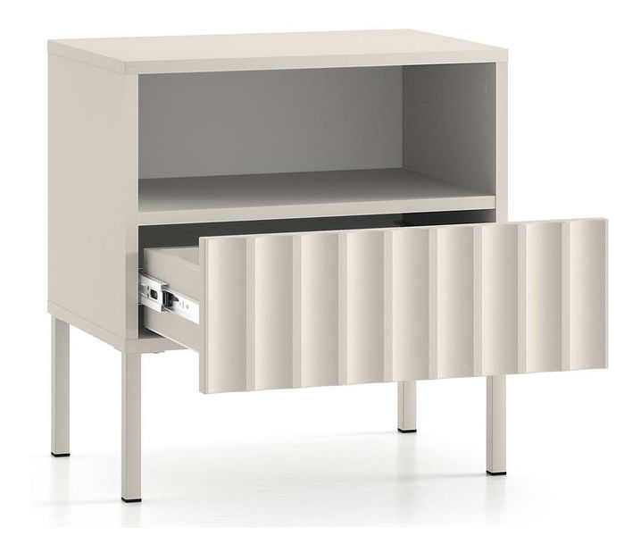 Noční stolek Derrick D3 (světlobéžová)