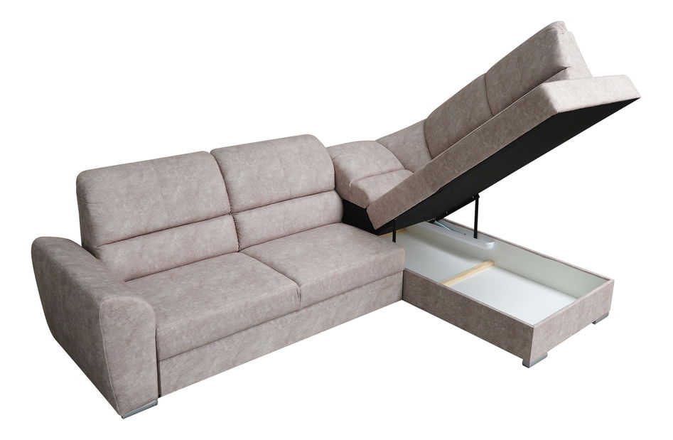 Rohová sedací souprava Estella (šedá) (P)