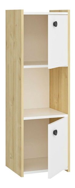 Koupelnová skříňka Satadu 2 (dub safírový + bílá)